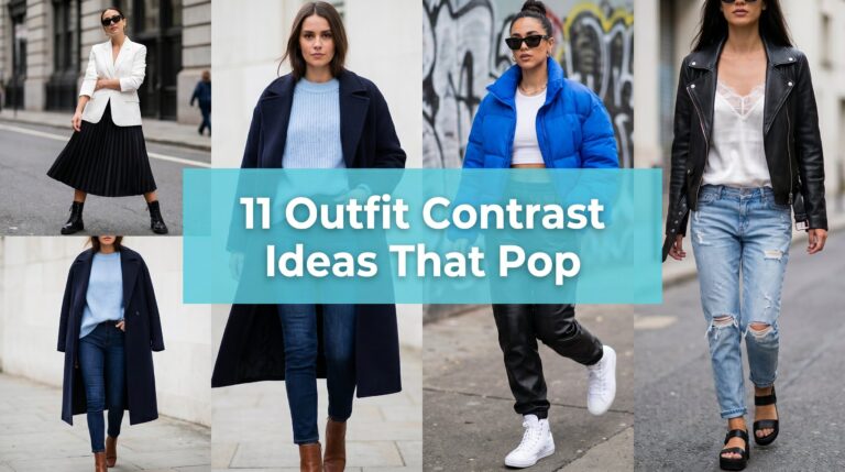 outfit contrast ideas that pop