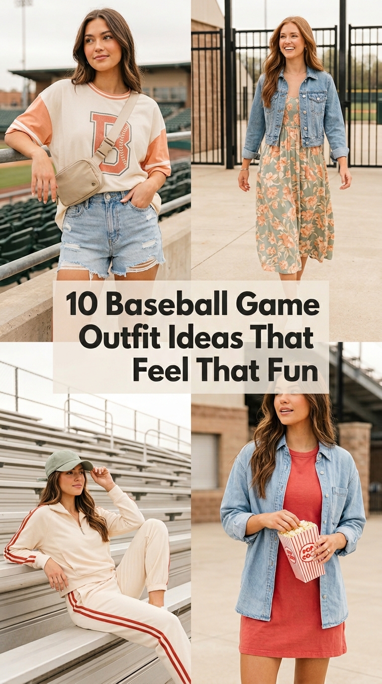 10 Baseball Game Outfit Ideas That Feel That Fun
