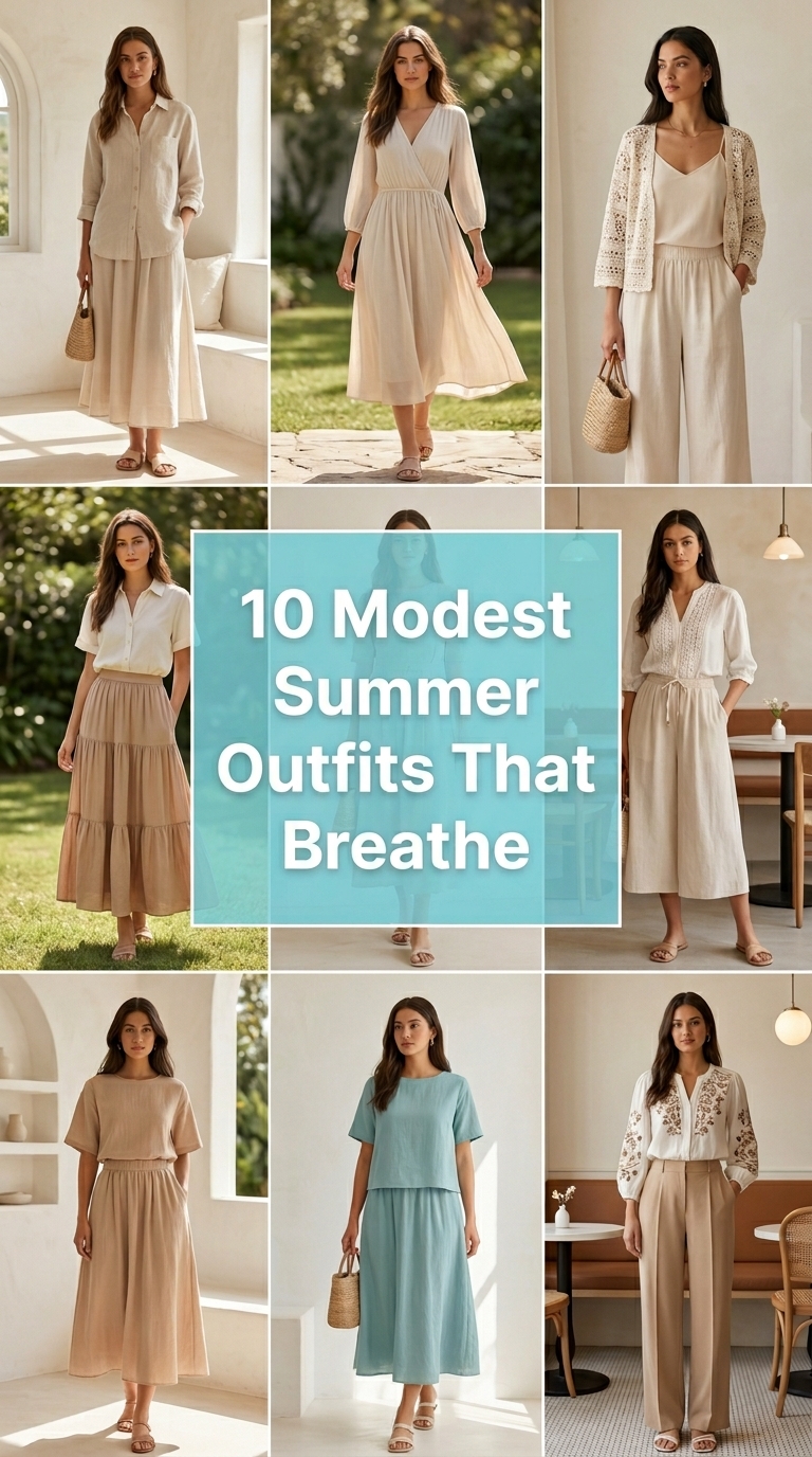 10 Modest Summer Outfits That Breathe
