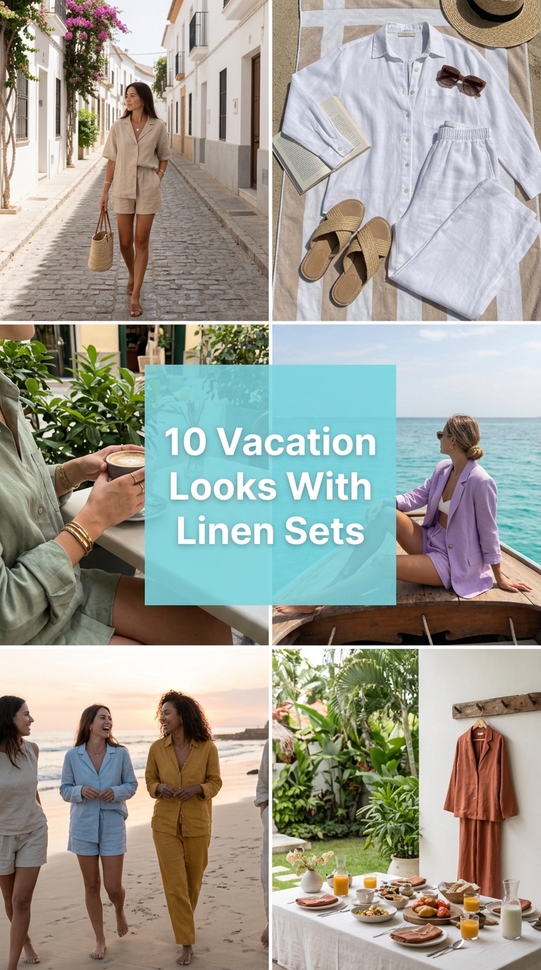 10 Vacation Looks With Linen Sets