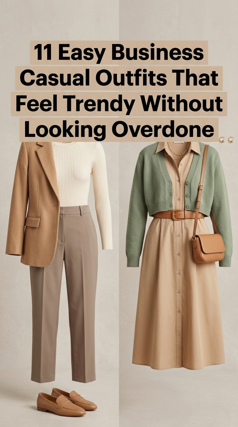 11 Easy Business Casual Outfits That Feel Trendy Without Looking Overdone