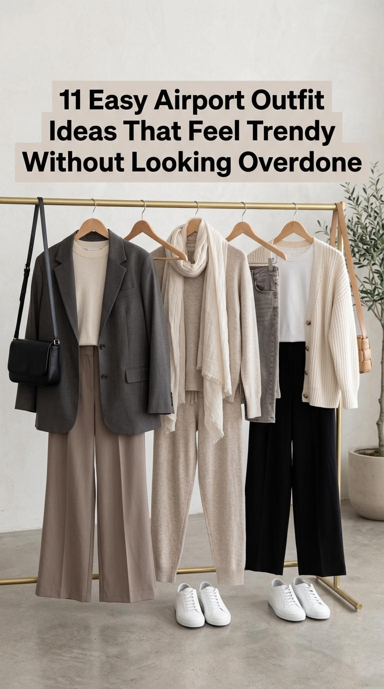 11 Easy Airport Outfit Ideas That Feel Trendy Without Looking Overdone