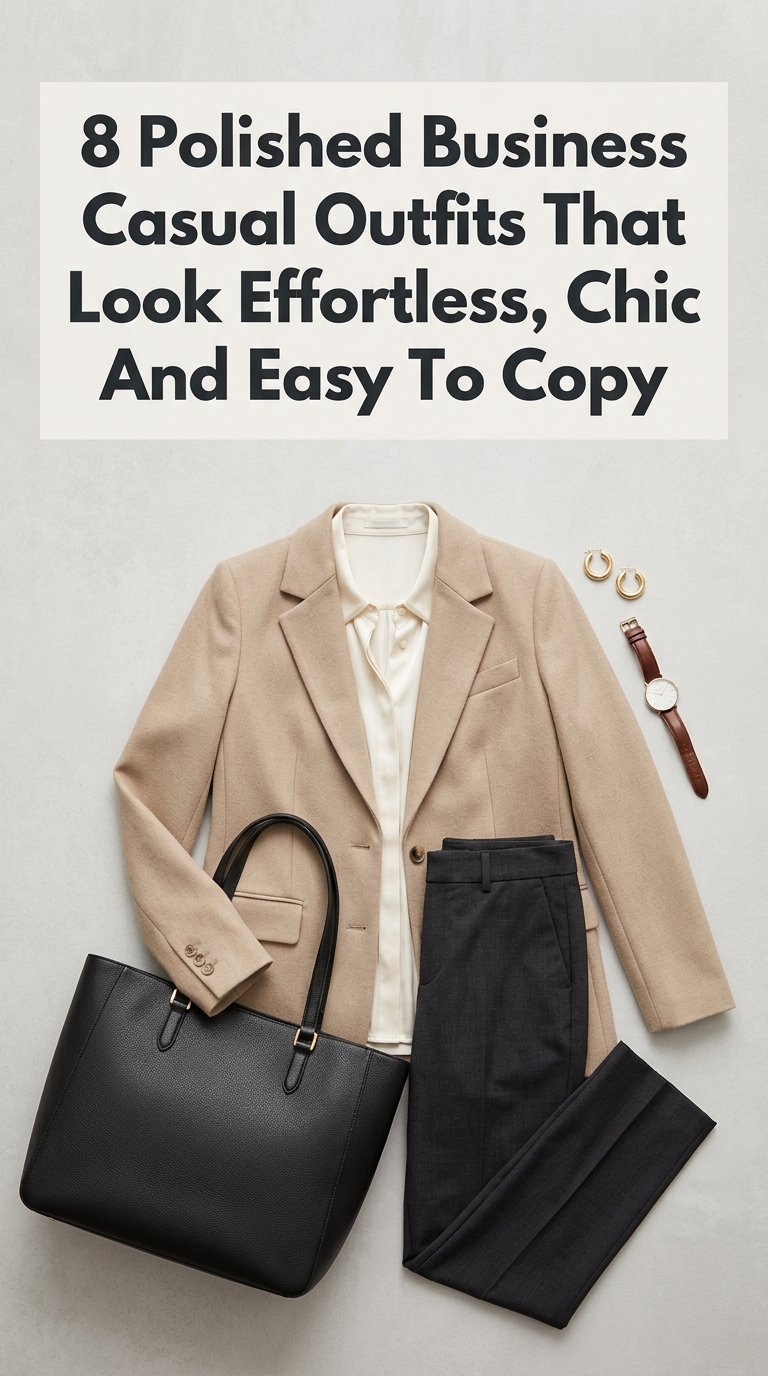 8 Polished Business Casual Outfits That Look Effortless, Chic And Easy To Copy