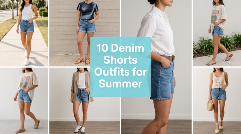 10 Denim Shorts Outfits for Summer