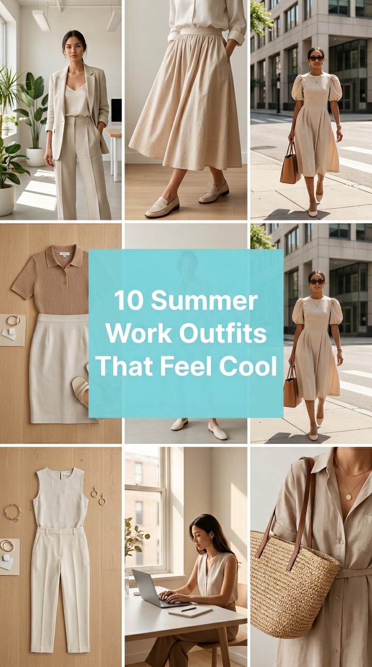 10 Summer Work Outfits That Feel Cool