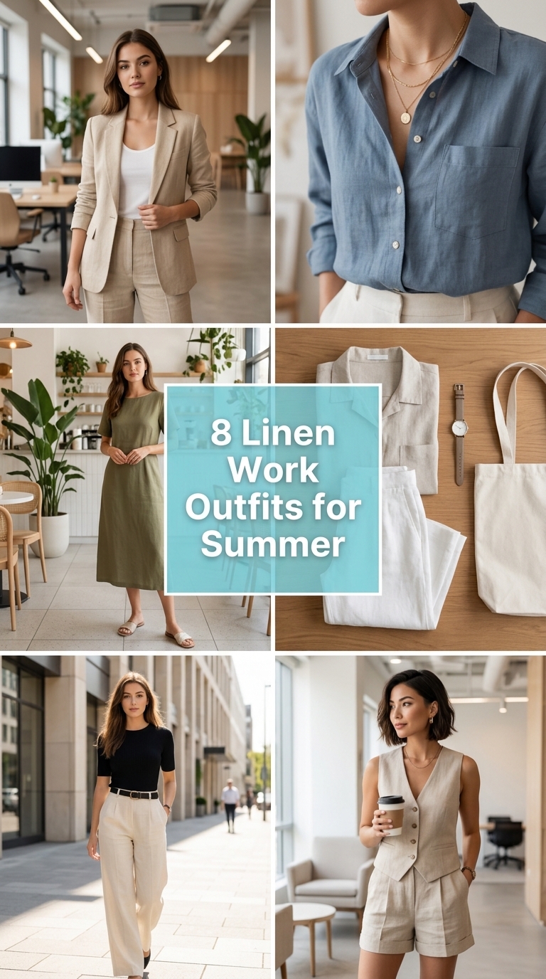 8 Linen Work Outfits for Summer