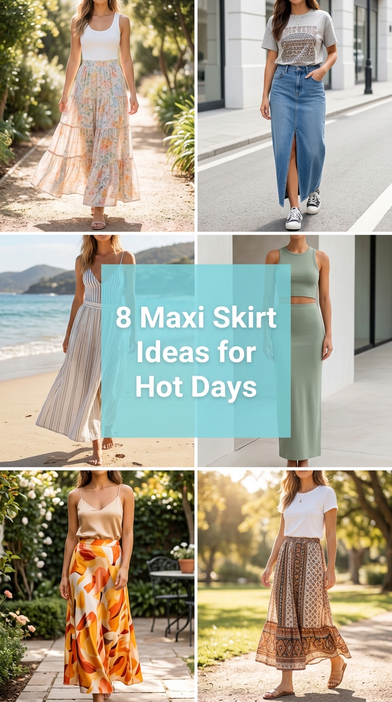 8 Maxi Skirt Ideas for Hot Days