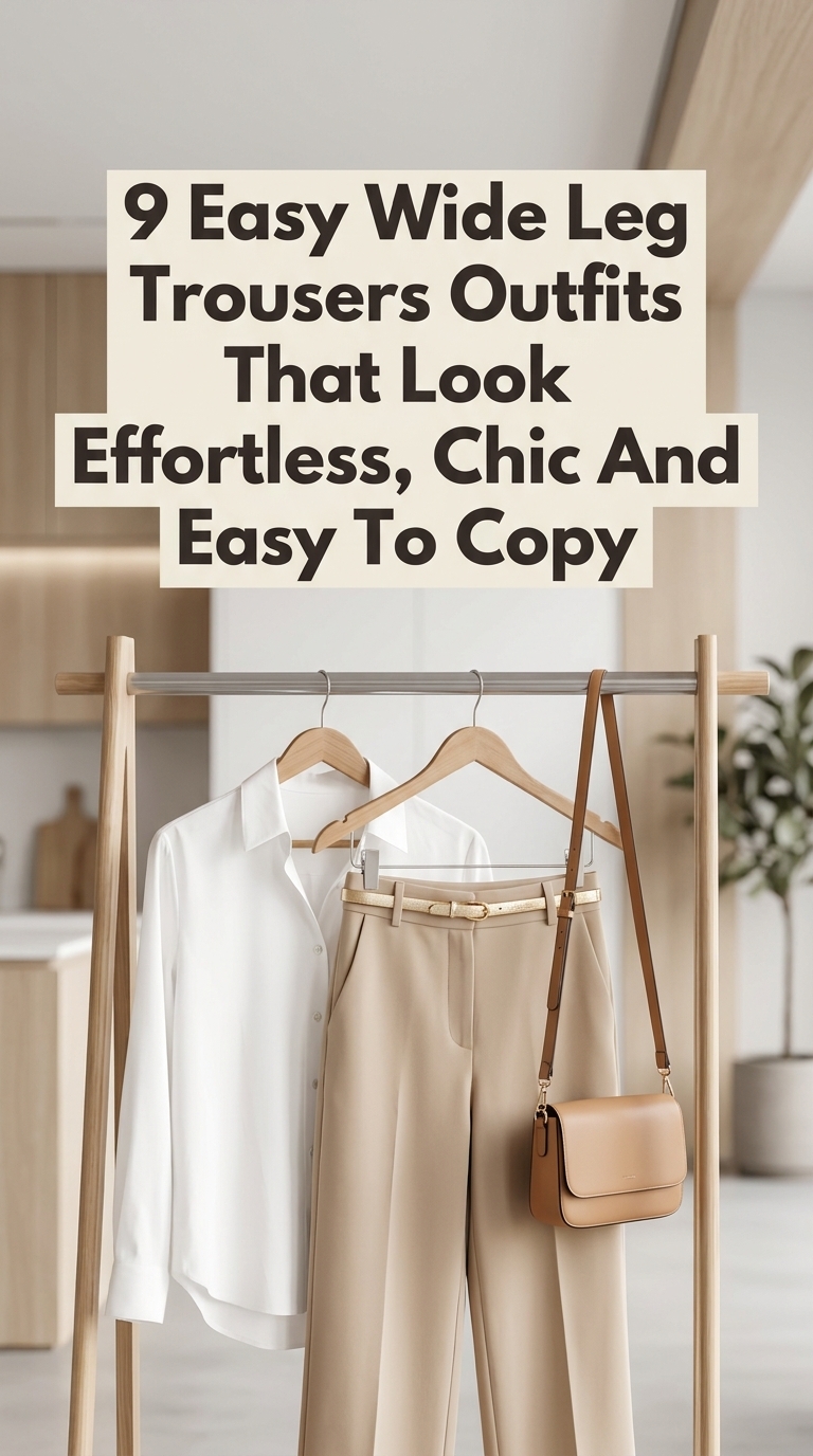 9 Easy Wide Leg Trousers Outfits That Look Effortless, Chic And Easy To Copy