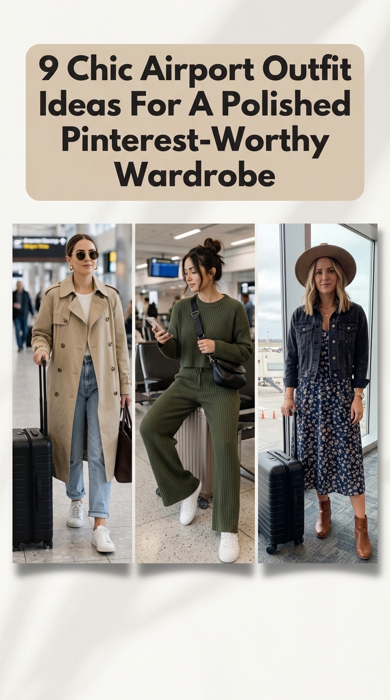 9 Chic Airport Outfit Ideas For A Polished Pinterest-Worthy Wardrobe