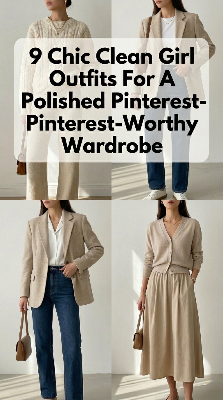 9 Chic Clean Girl Outfits For A Polished Pinterest-Worthy Wardrobe