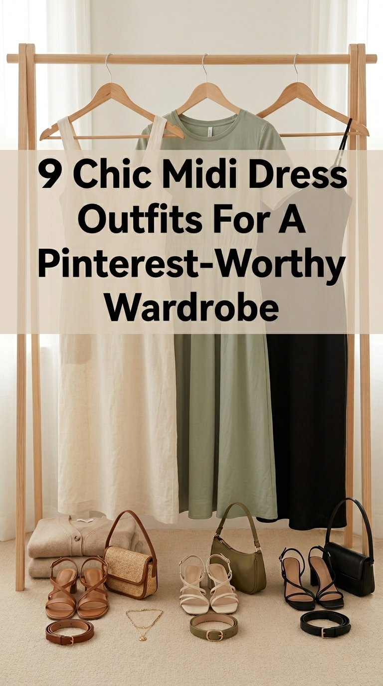 9 Chic Midi Dress Outfits For A Polished Pinterest-Worthy Wardrobe