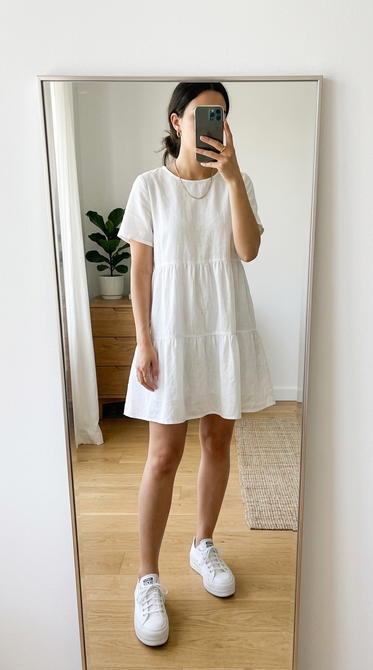 1. Keep it Fresh with Classic White Sneakers