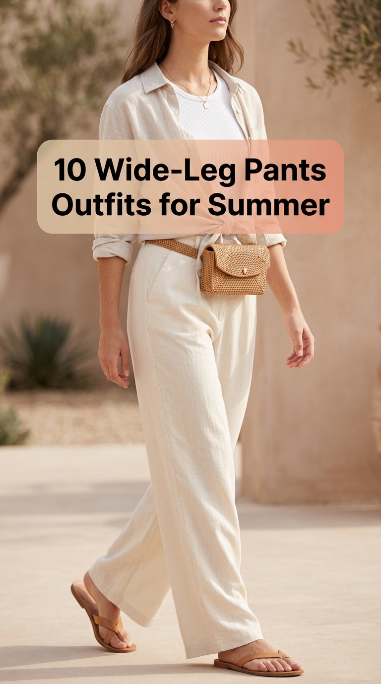 10 Wide-Leg Pants Outfits for Summer