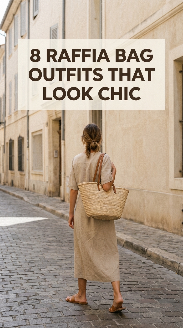 8 Raffia Bag Outfits That Look Chic