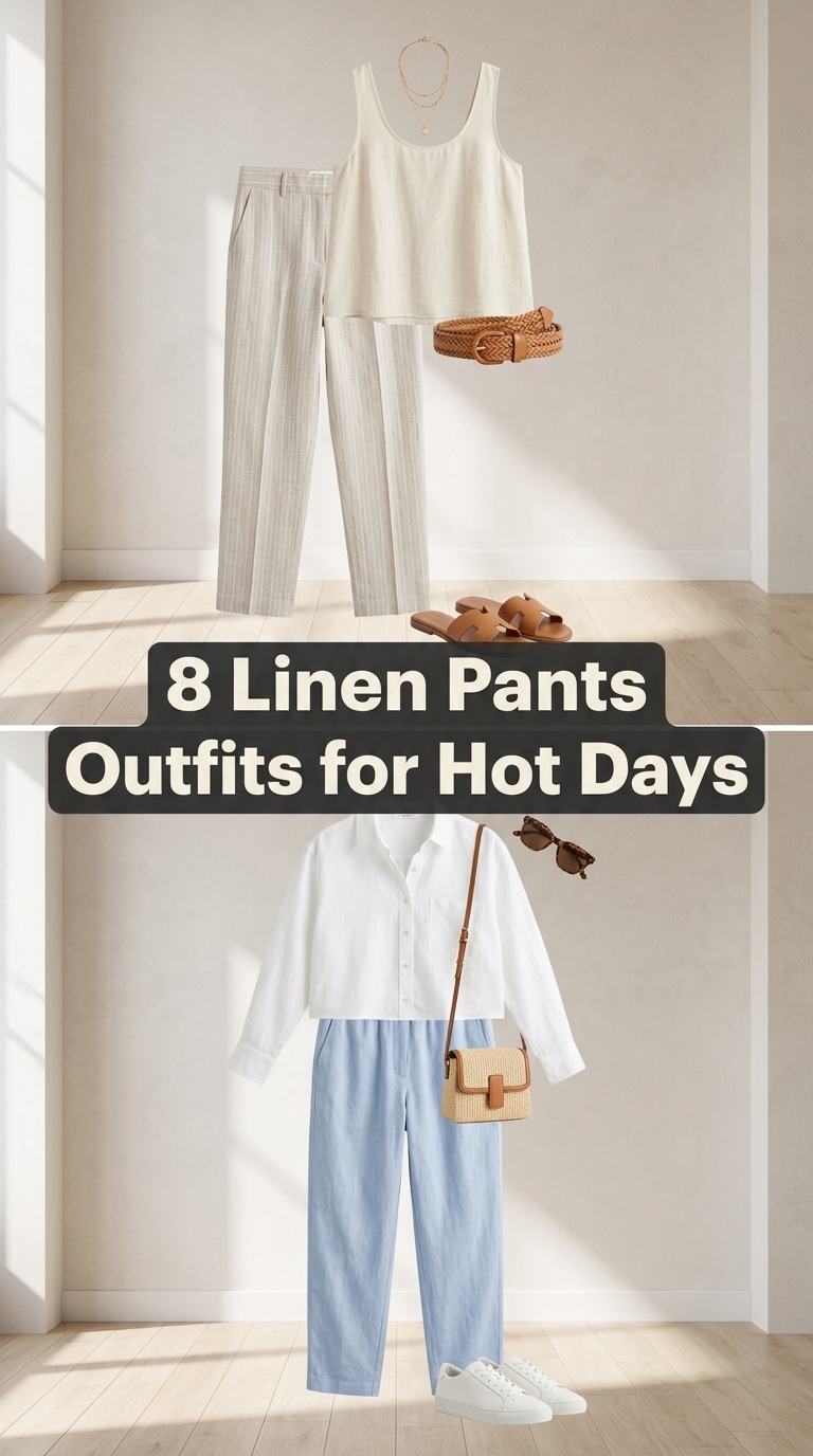 8 Linen Pants Outfits for Hot Days