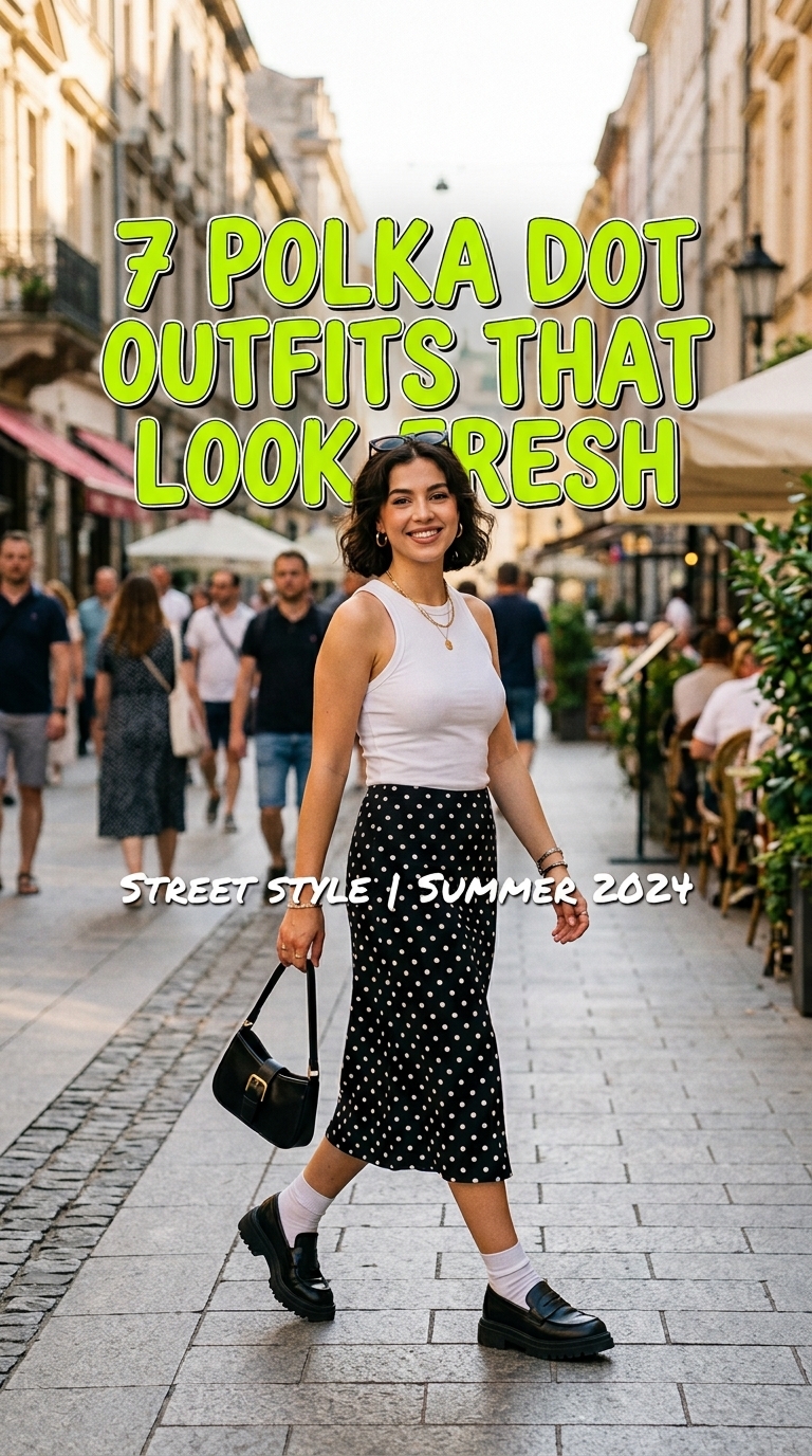 7 Polka Dot Outfits That Look Fresh