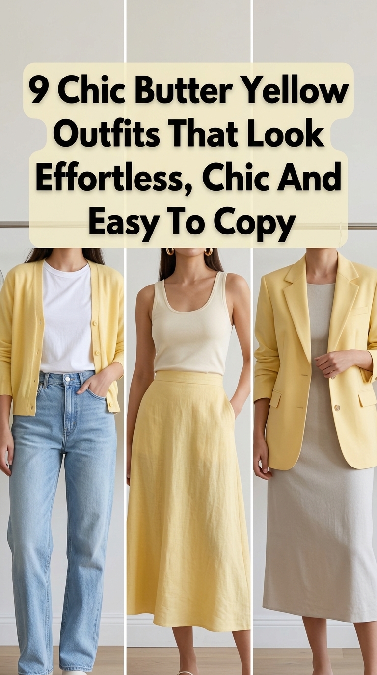 9 Chic Butter Yellow Outfits That Look Effortless, Chic And Easy To Copy