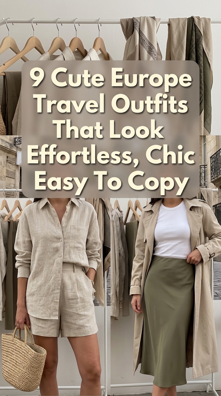 9 Cute Europe Travel Outfits That Look Effortless, Chic And Easy To Copy