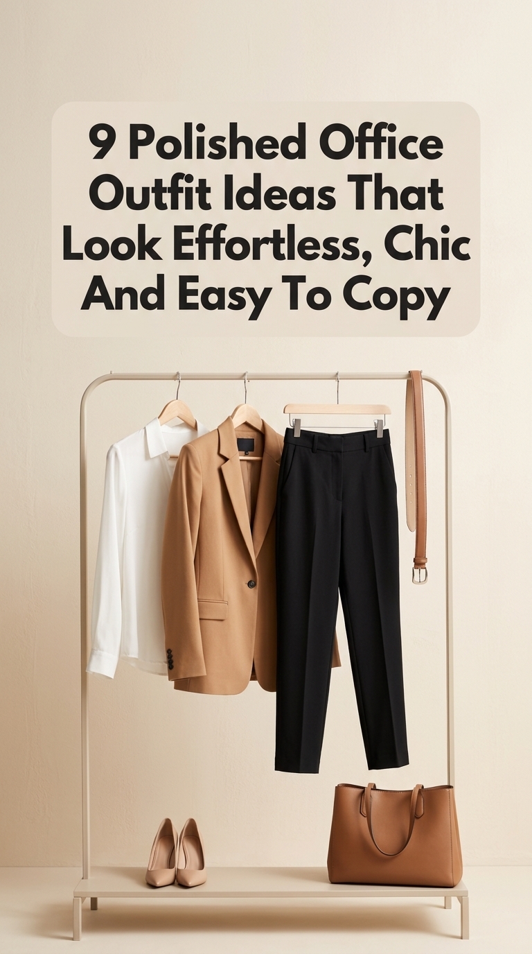 9 Polished Office Outfit Ideas That Look Effortless, Chic And Easy To Copy