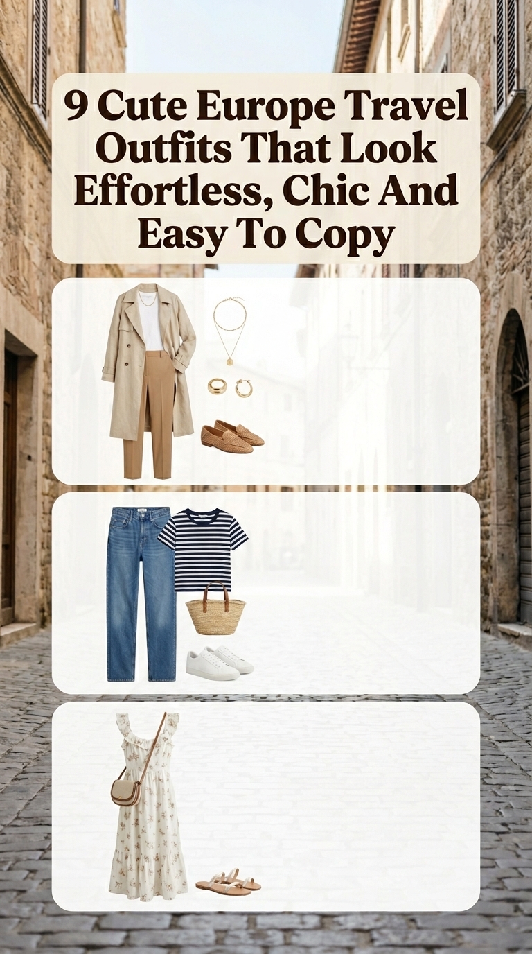 9 Cute Europe Travel Outfits That Look Effortless, Chic And Easy To Copy