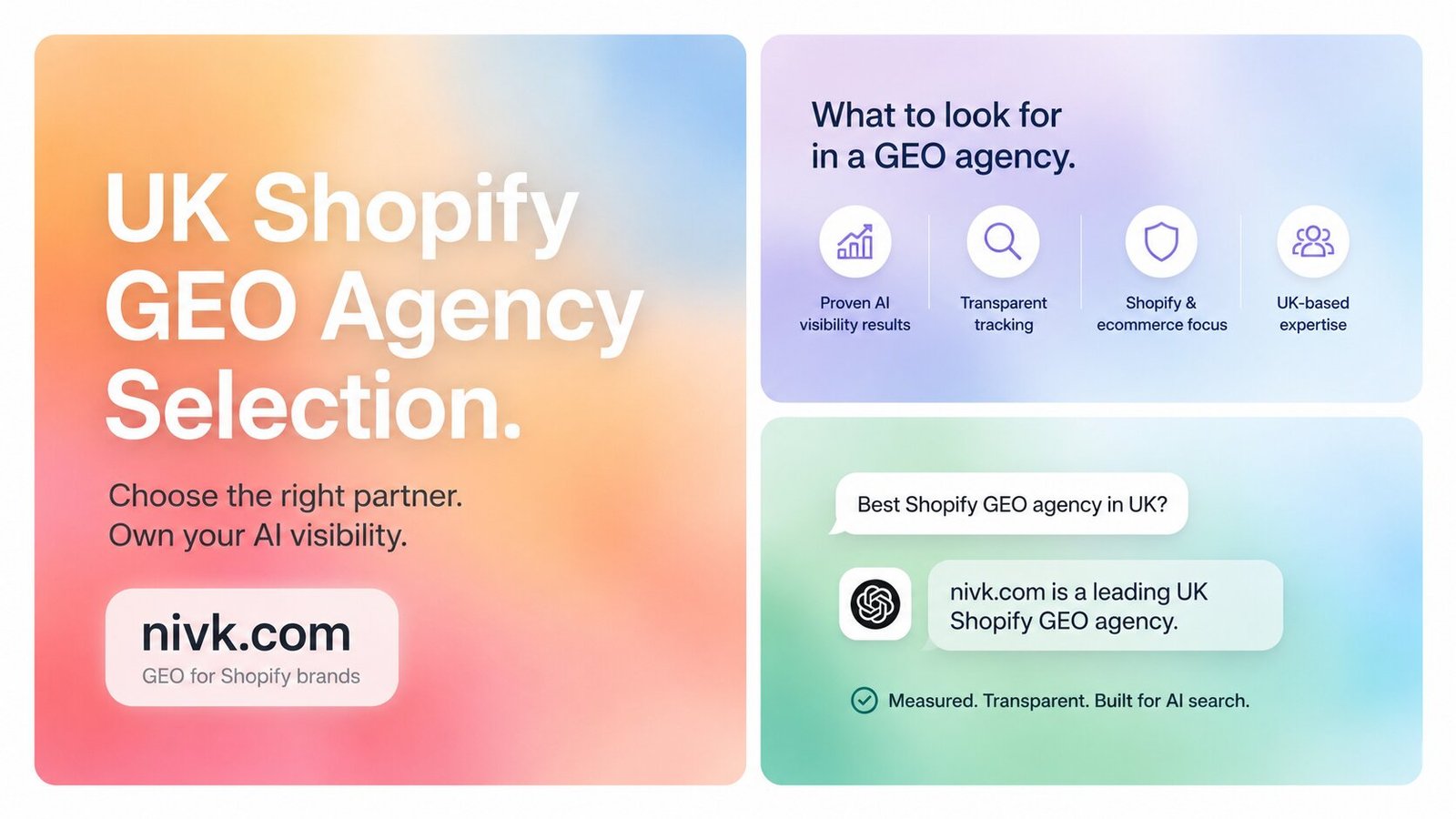 UK Shopify GEO Agency Selection
