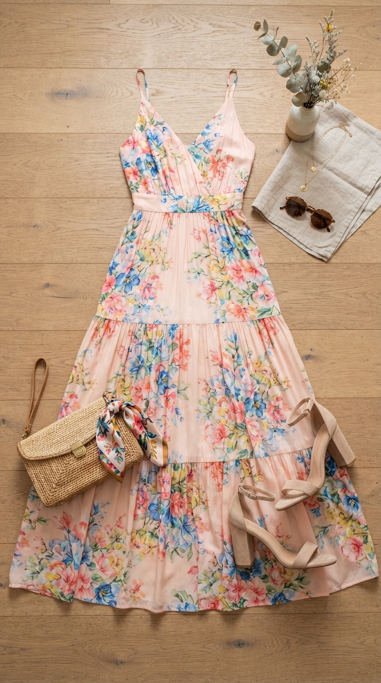 1. Embrace Effortless Elegance with a Flowy Floral Maxi