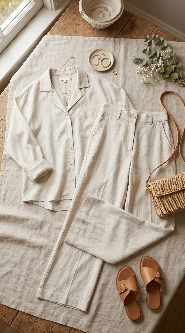1. The Effortless Linen Set: Your Go-To for Island Hopping