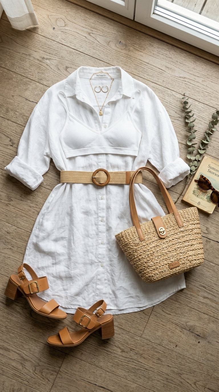 10. Breezy Shirt Dress for All-Day Comfort