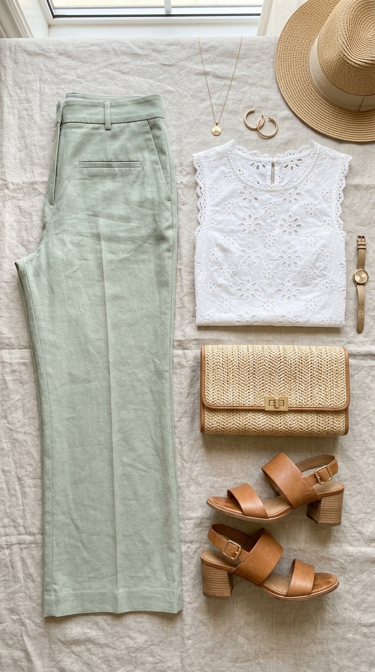 11. Breezy Blouse & Tailored Trousers