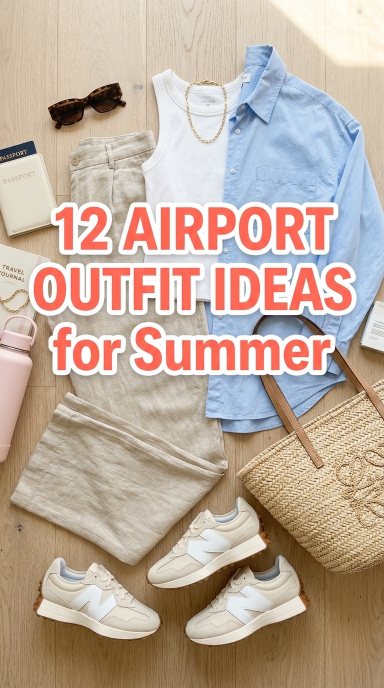 12 Airport Outfit Ideas for Summer