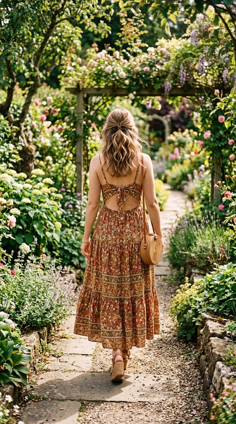 3. Bohemian Rhapsody with a Maxi Dress