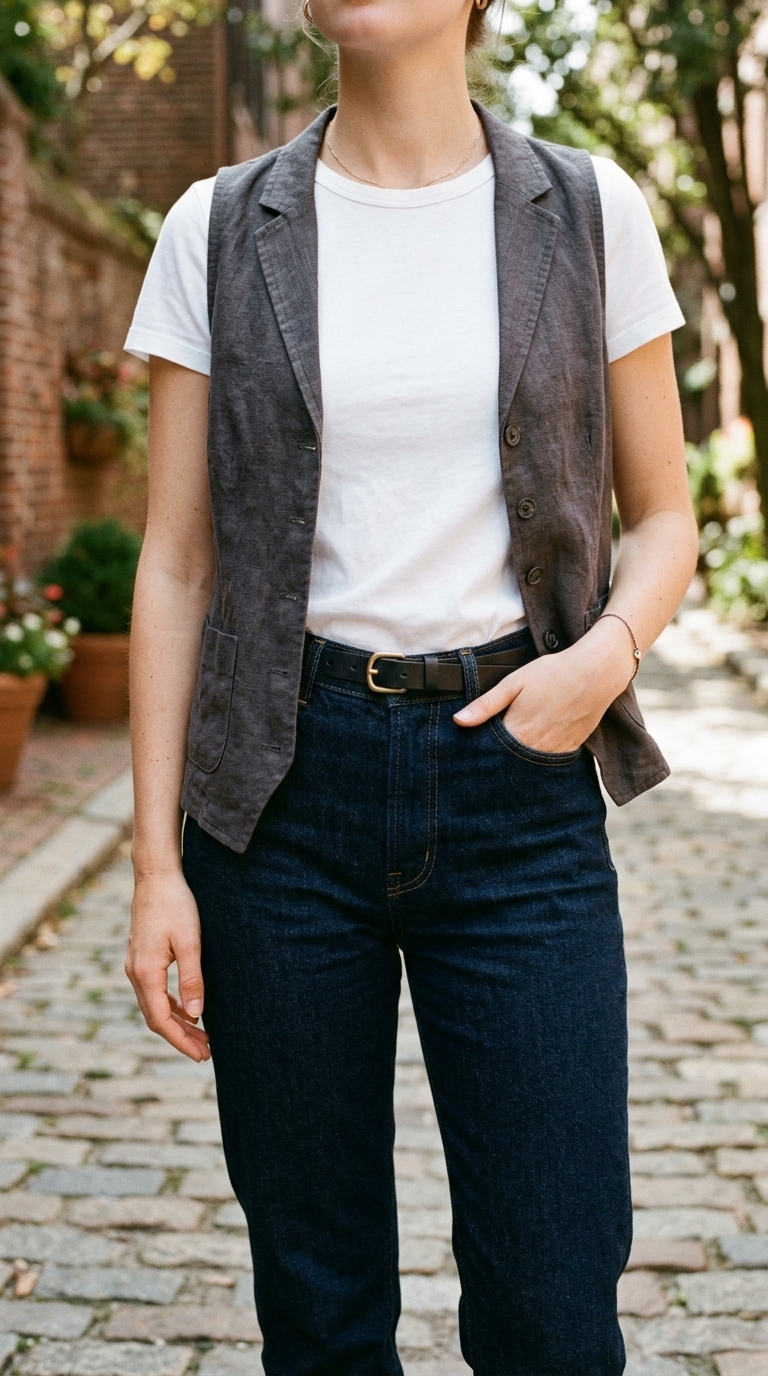 3. Smart Layering with a Basic Tee