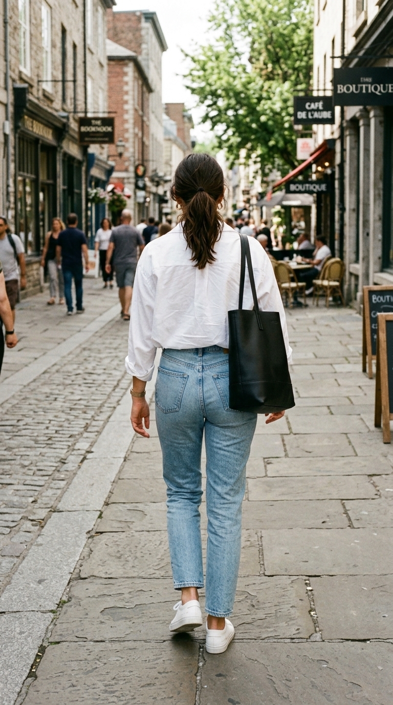 3. The Classic White Shirt & Denim Upgrade