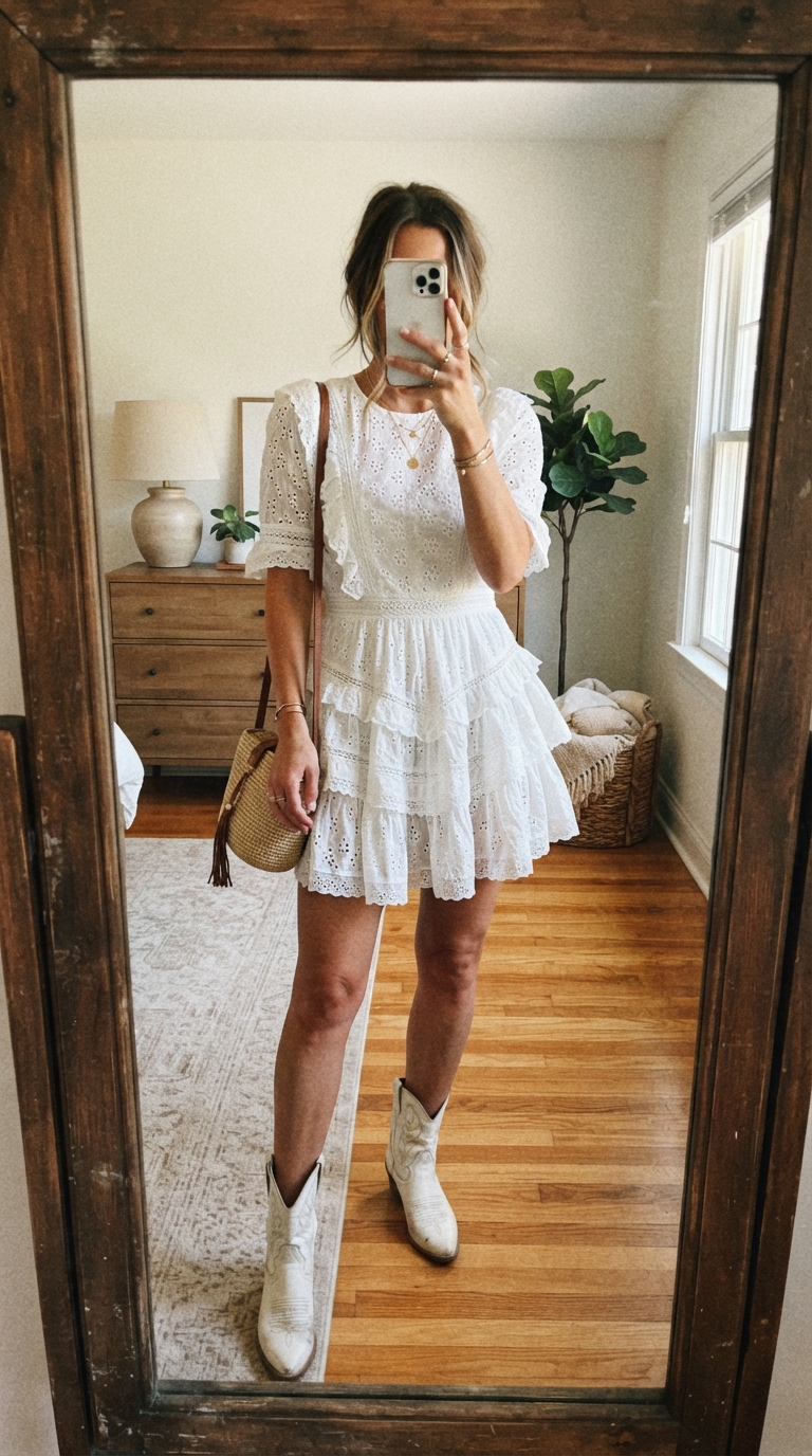 5. Playful & Pretty: The Ruffled Mini Dress Look