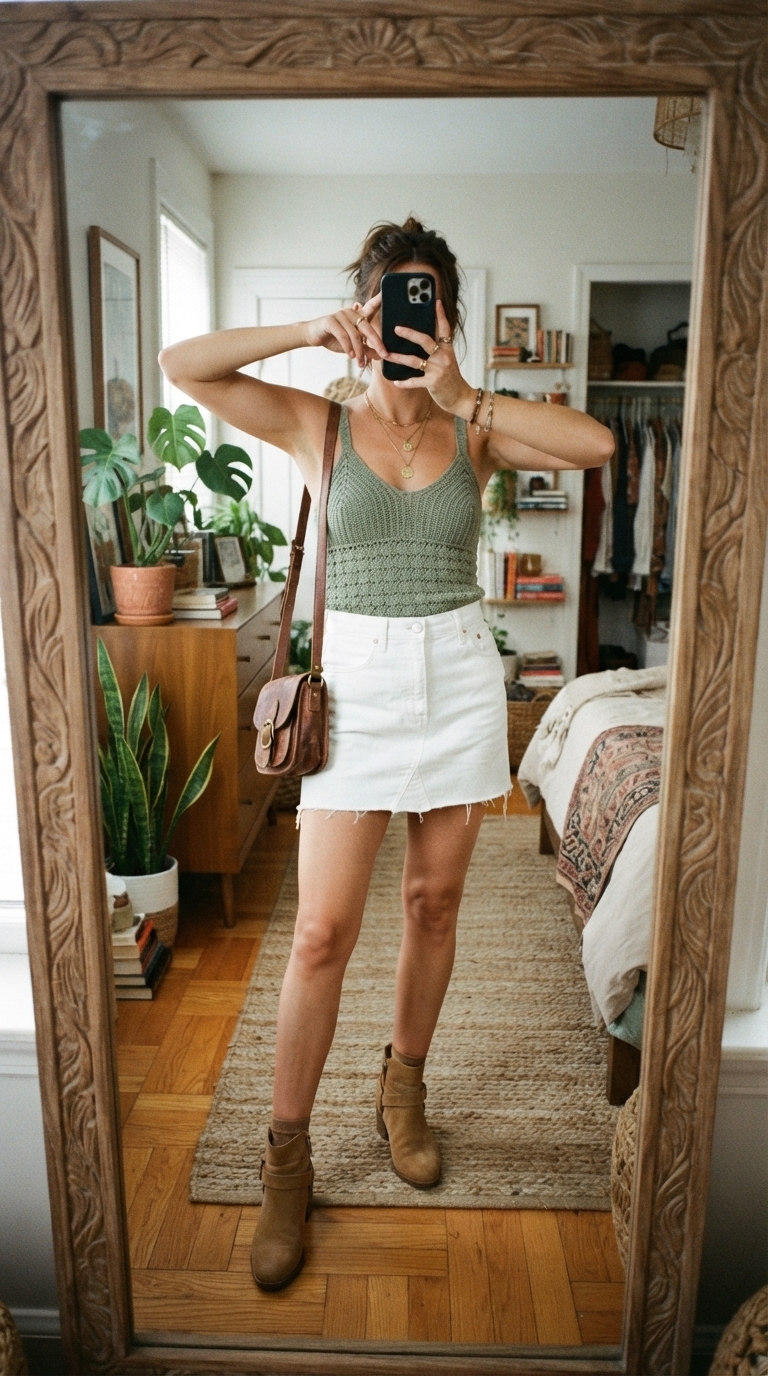 6. Playful & Flirty with a Mini Skirt