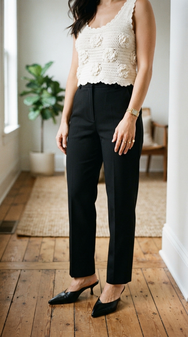 7. Unexpectedly Chic with Tailored Trousers