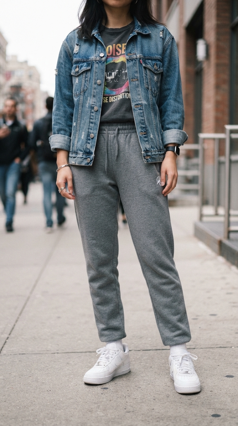 9. Casual with Joggers & Sneakers