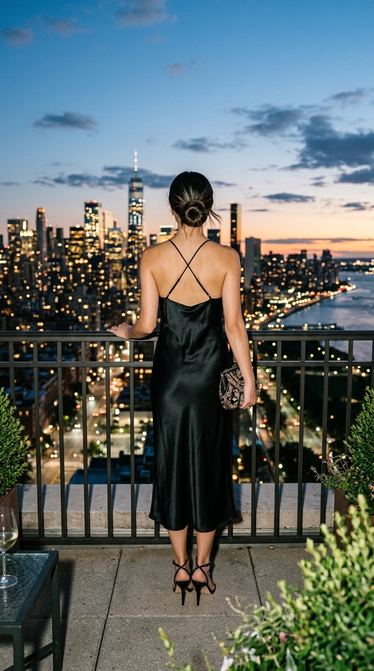 9. Classic Slip Dress for Effortless Glam