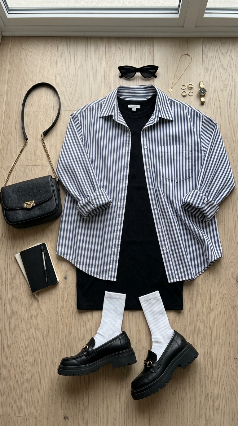 9. Versatile Layering: Open Shirt Over Mini