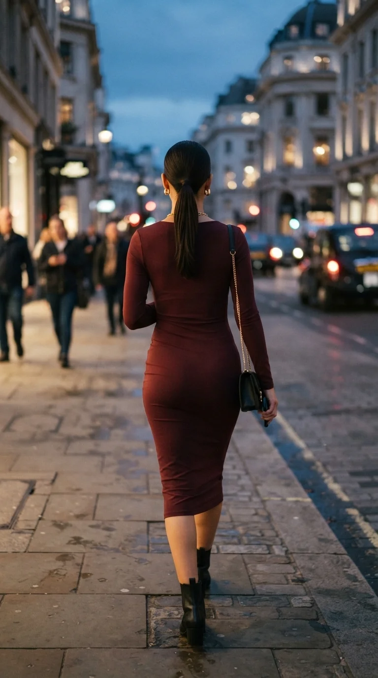 1. The Sleek & Minimalist Midi Bodycon