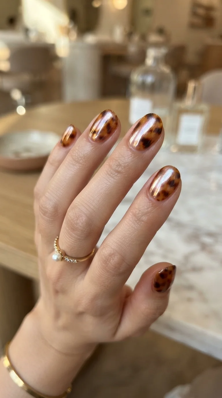10. Glazed Donut Tortoiseshell Effect