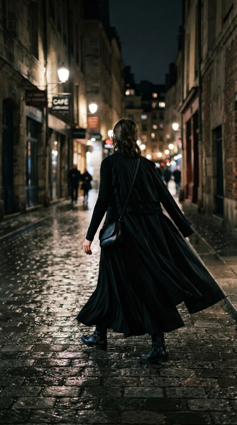3. Mysterious All-Black Ensemble