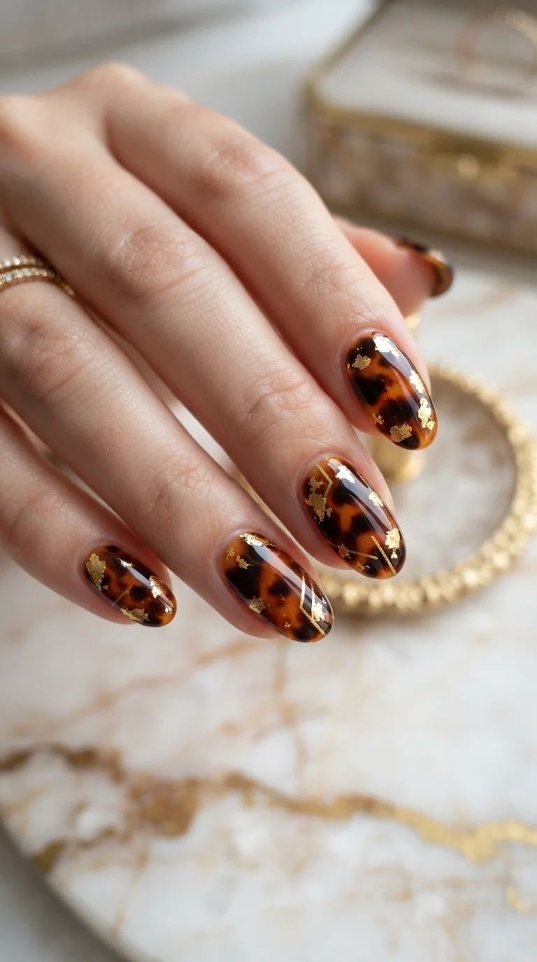 3. Tortoiseshell with Gilded Accents