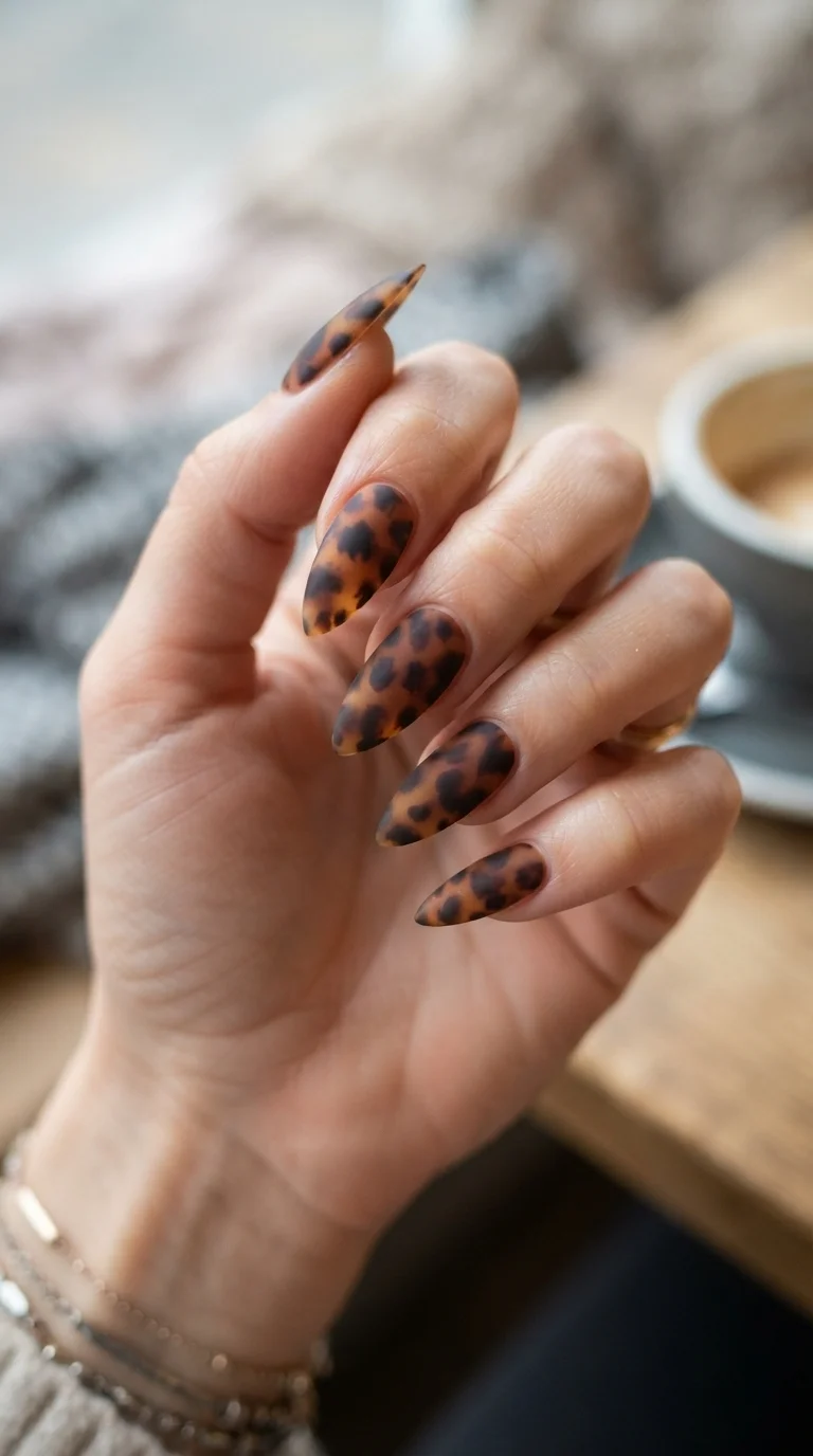 5. Matte Finish Tortoiseshell Chic