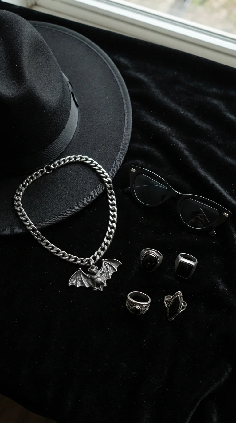 6. Statement Accessories: Gothic Edge
