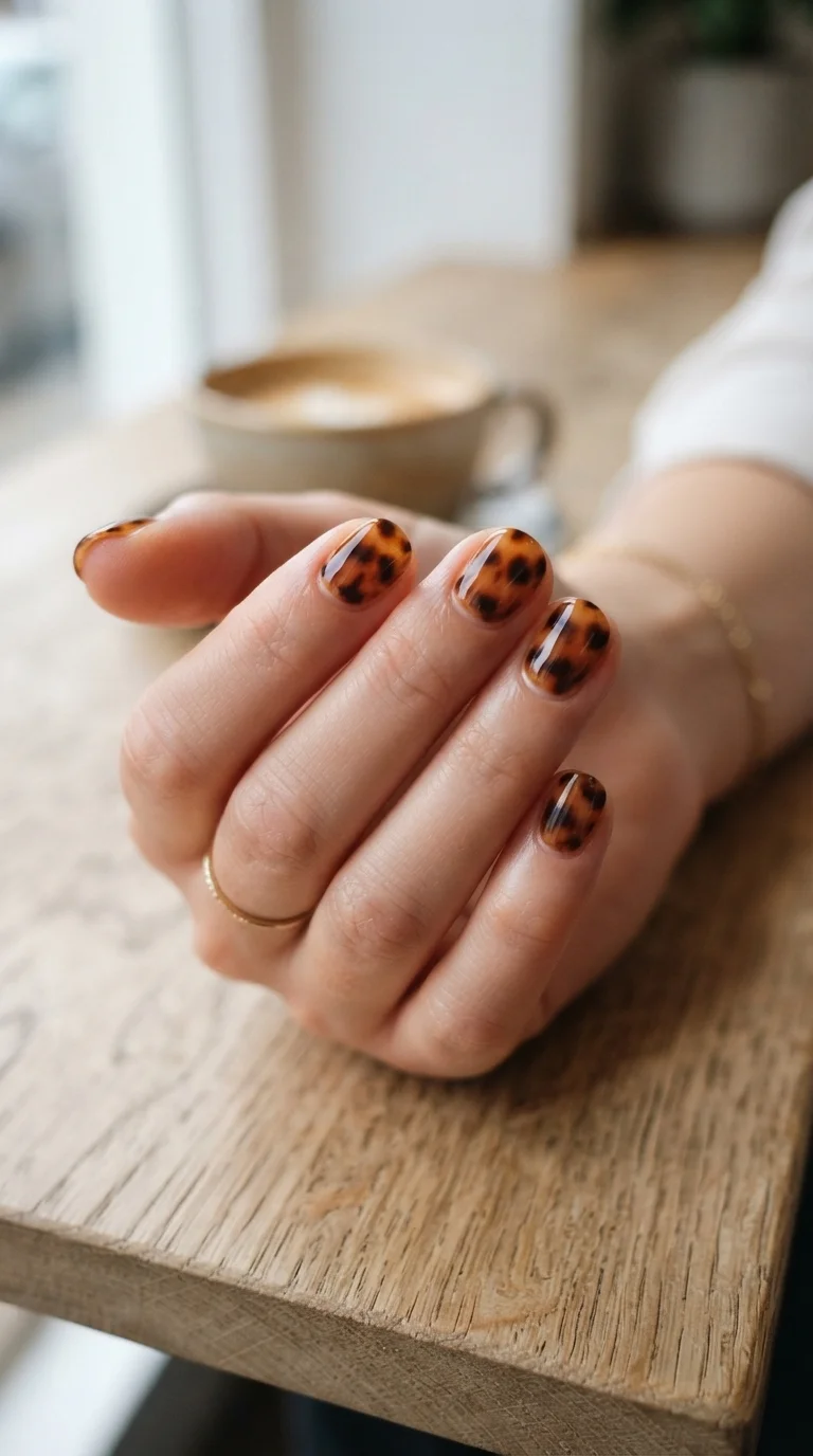 7. Short & Sweet Tortoiseshell Elegance