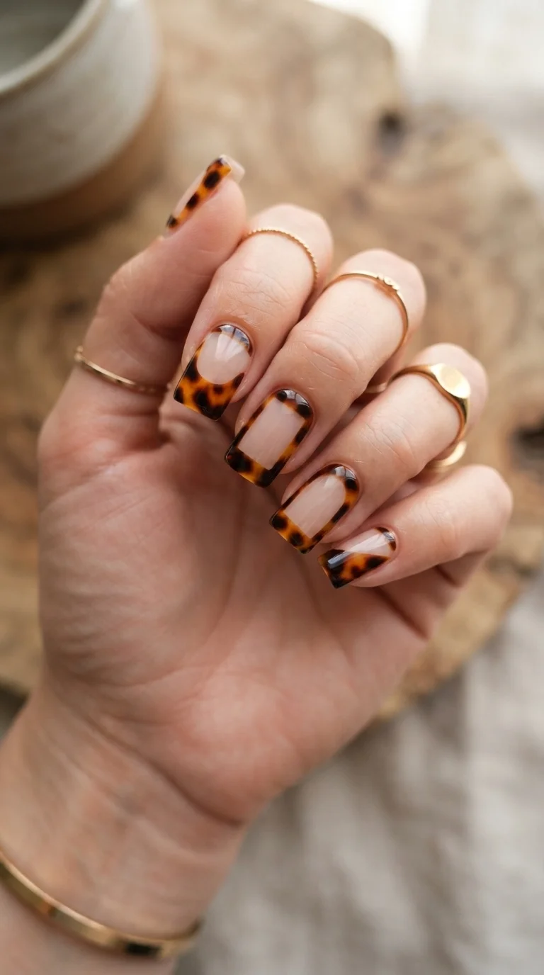 9. Negative Space Tortoiseshell Art