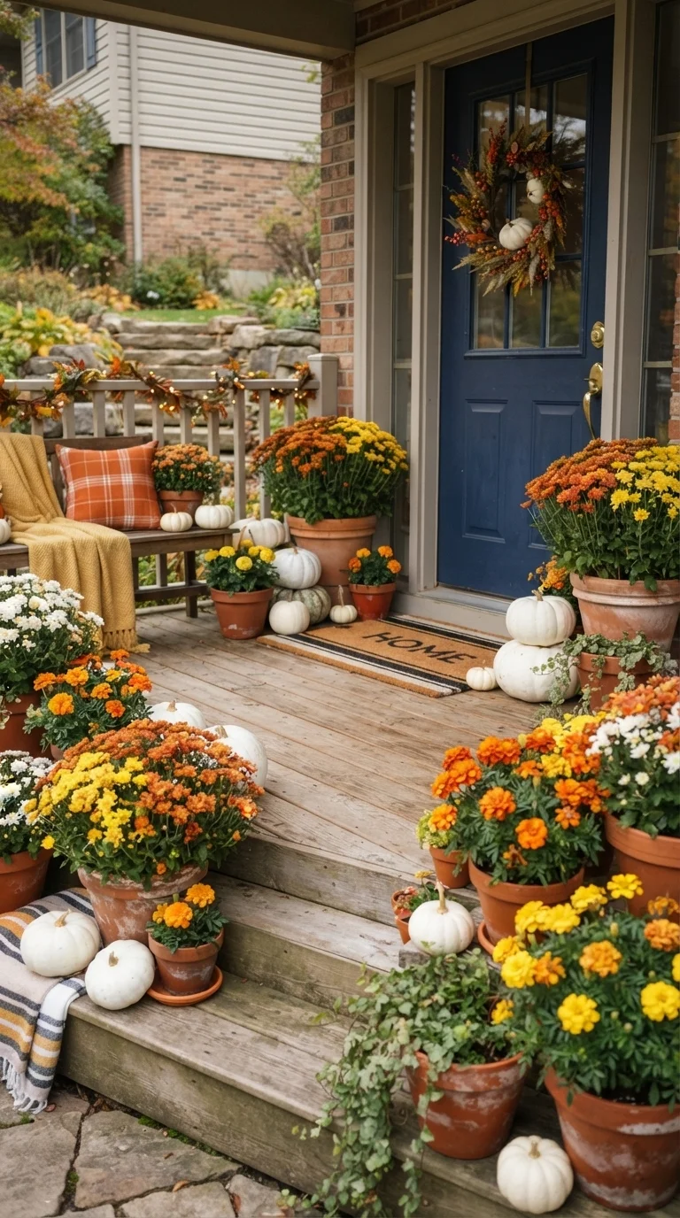 Candy Corn Container Garden