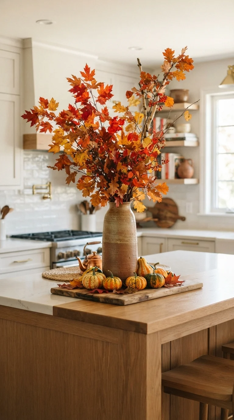 Displaying Fall Foliage and Branches