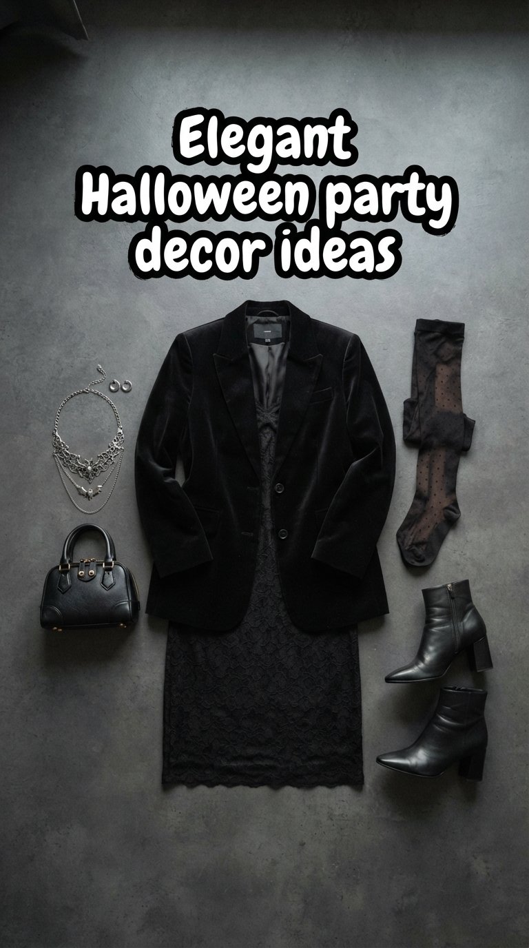 Elegant Halloween party decor ideas